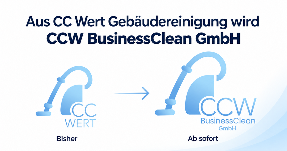 Bild CC Wert Gebäudereinigung wird zu CCW BusinessClean GmbH