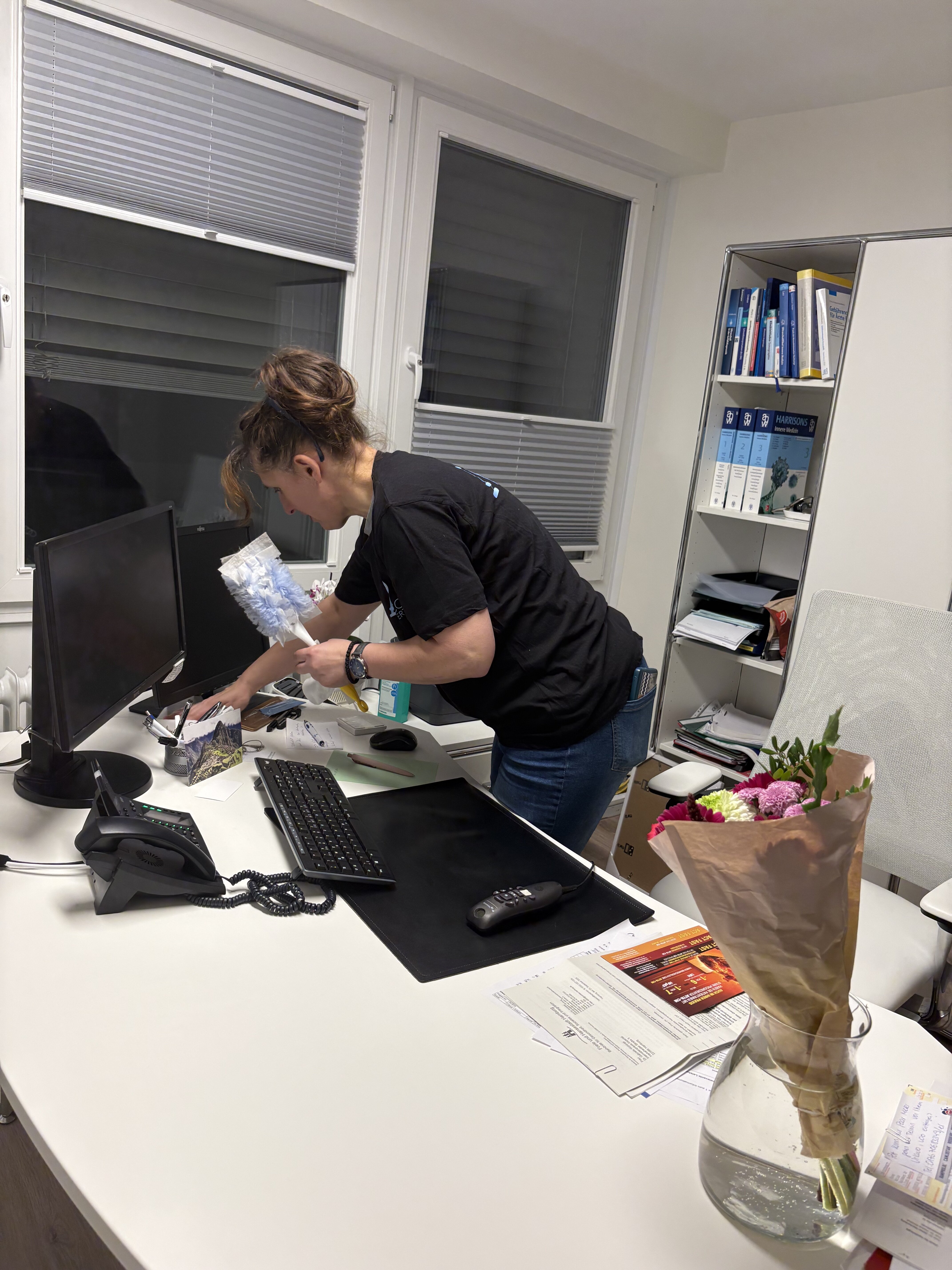 reinigungskraft staub wischen